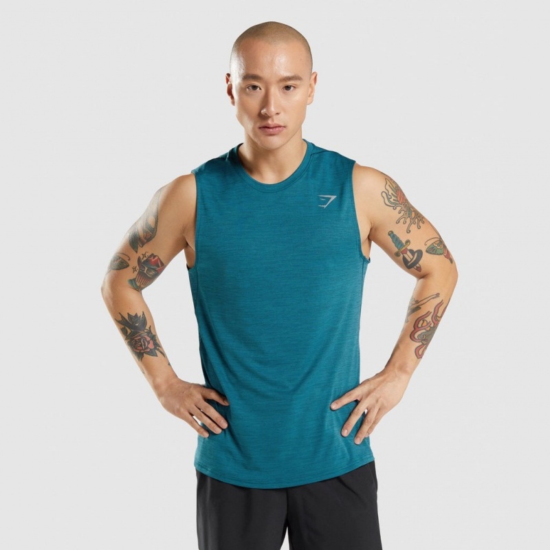 αμανικα μπλουζακια Gymshark Speed Teal / Teal Marl | 459OHDEFB