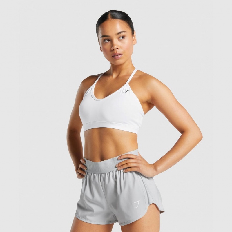 Αθλητικο Σουτιεν Gymshark V Neck Αθλητικά ασπρα | 531SVXAGI