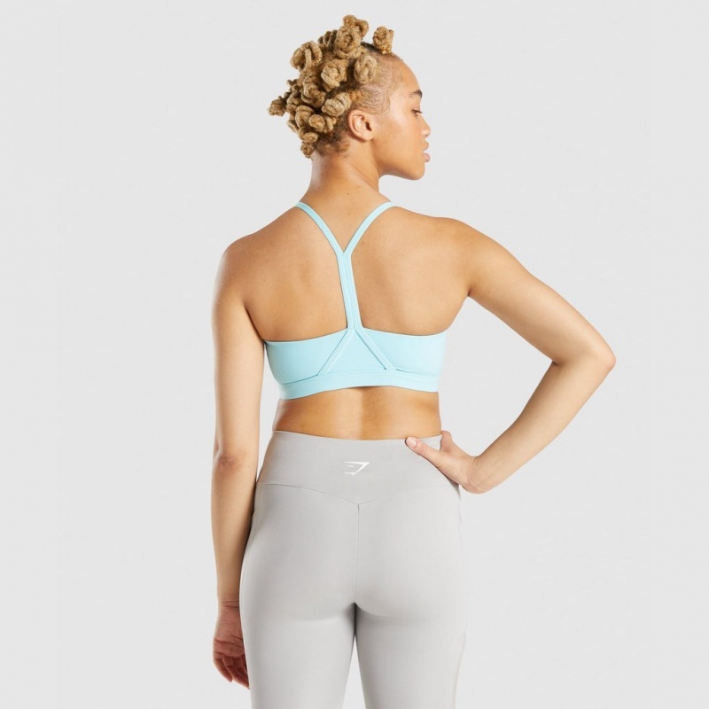 Αθλητικο Σουτιεν Gymshark V Neck Αθλητικά τυρκουάζ | 938WNSLPU