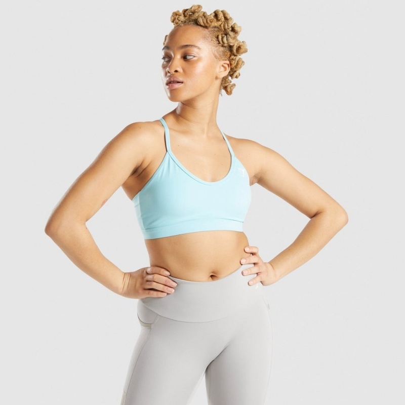 Αθλητικο Σουτιεν Gymshark V Neck Αθλητικά τυρκουάζ | 938WNSLPU
