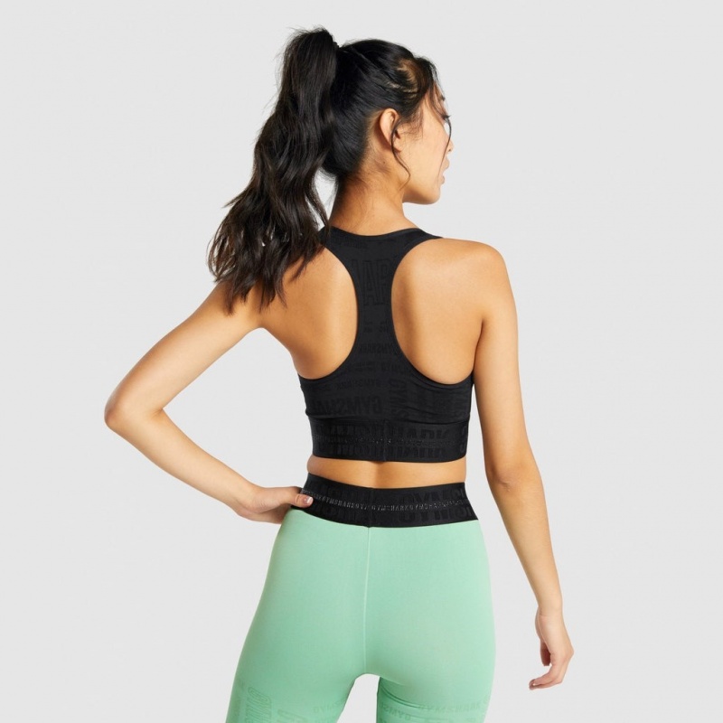 Αθλητικο Σουτιεν Gymshark Vision μαυρα | 906UKHXIN