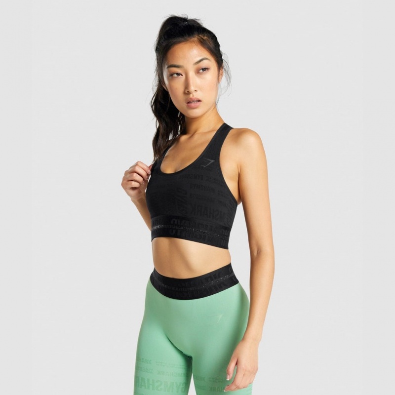 Αθλητικο Σουτιεν Gymshark Vision μαυρα | 906UKHXIN