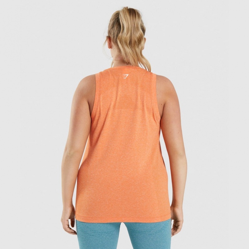 αμανικα μπλουζακια Gymshark Vital Seamless 2.0 Light βερίκοκο πορτοκαλι | 071LHAZDI