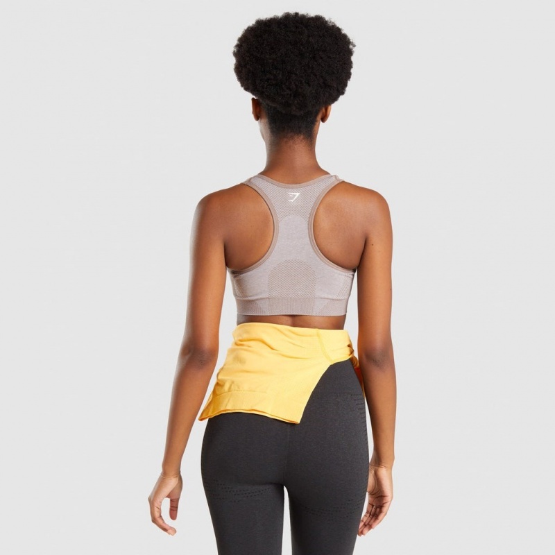 Αθλητικο Σουτιεν Gymshark Vital Seamless 2.0 Taupe Marl | 120VXNSIG