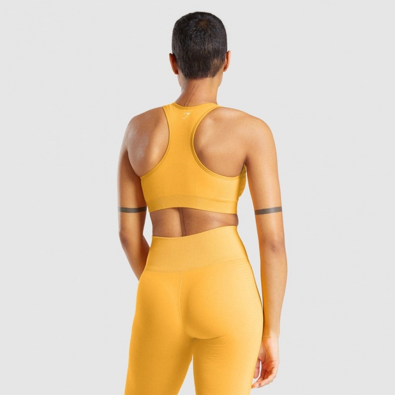 Αθλητικο Σουτιεν Gymshark Vital Seamless 2.0 κίτρινα | 589PCMOSY