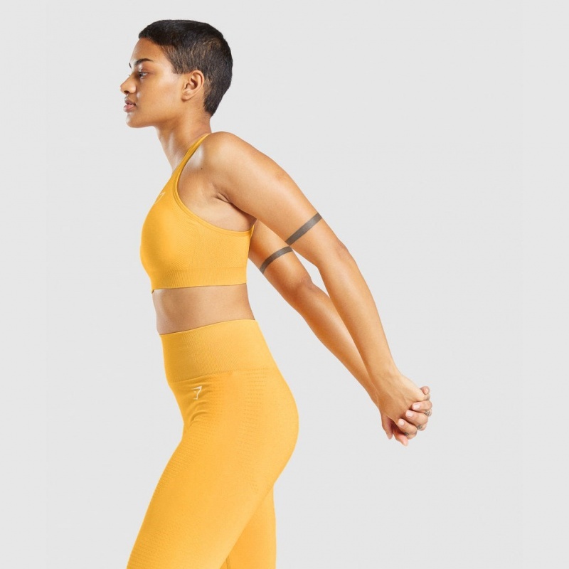 Αθλητικο Σουτιεν Gymshark Vital Seamless 2.0 κίτρινα | 589PCMOSY