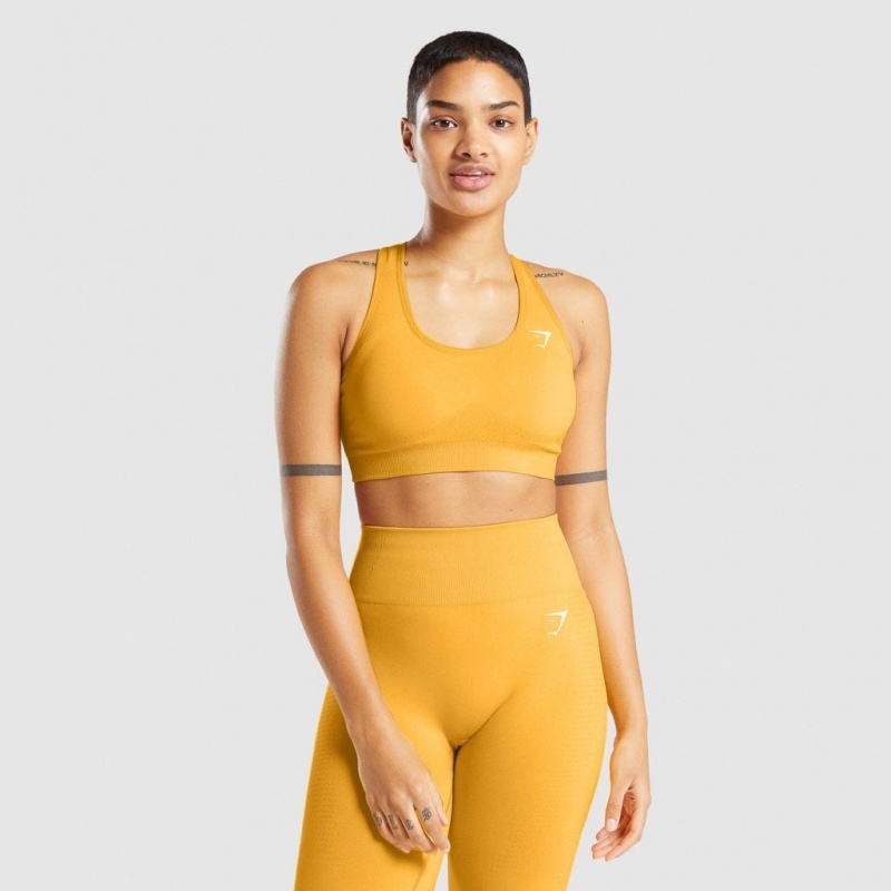 Αθλητικο Σουτιεν Gymshark Vital Seamless 2.0 κίτρινα | 589PCMOSY
