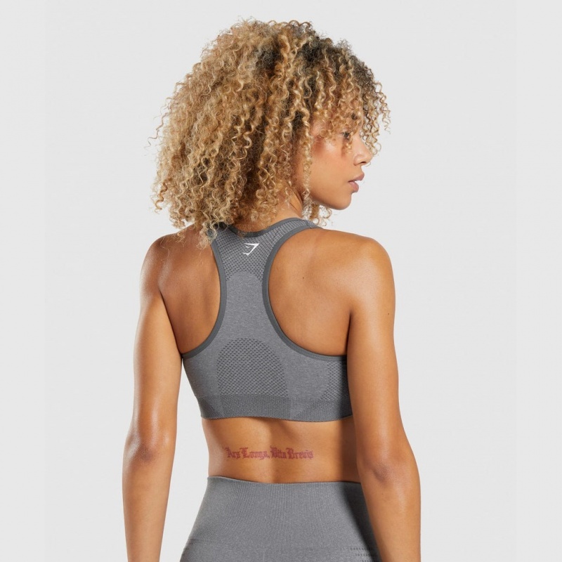 Αθλητικο Σουτιεν Gymshark Vital Seamless 2.0 γκρι | 986AZSYXT