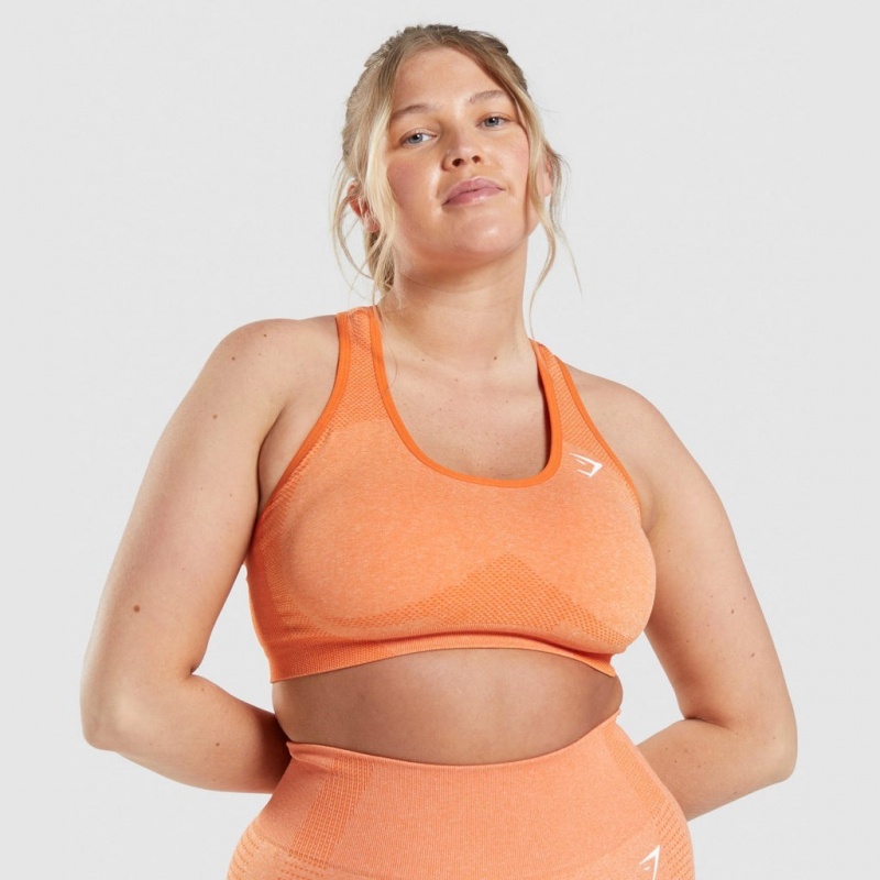 Αθλητικο Σουτιεν Gymshark Vital Seamless 2.0 βερίκοκο πορτοκαλι | 573GZOBFL