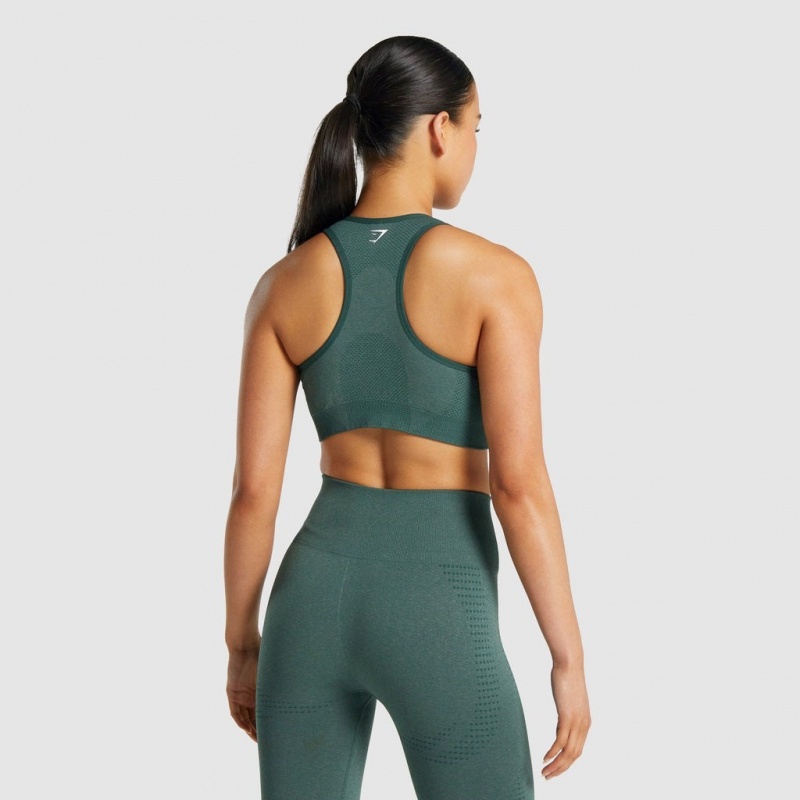 Αθλητικο Σουτιεν Gymshark Vital Seamless 2.0 σκούρο πρασινο | 632GBRPTJ