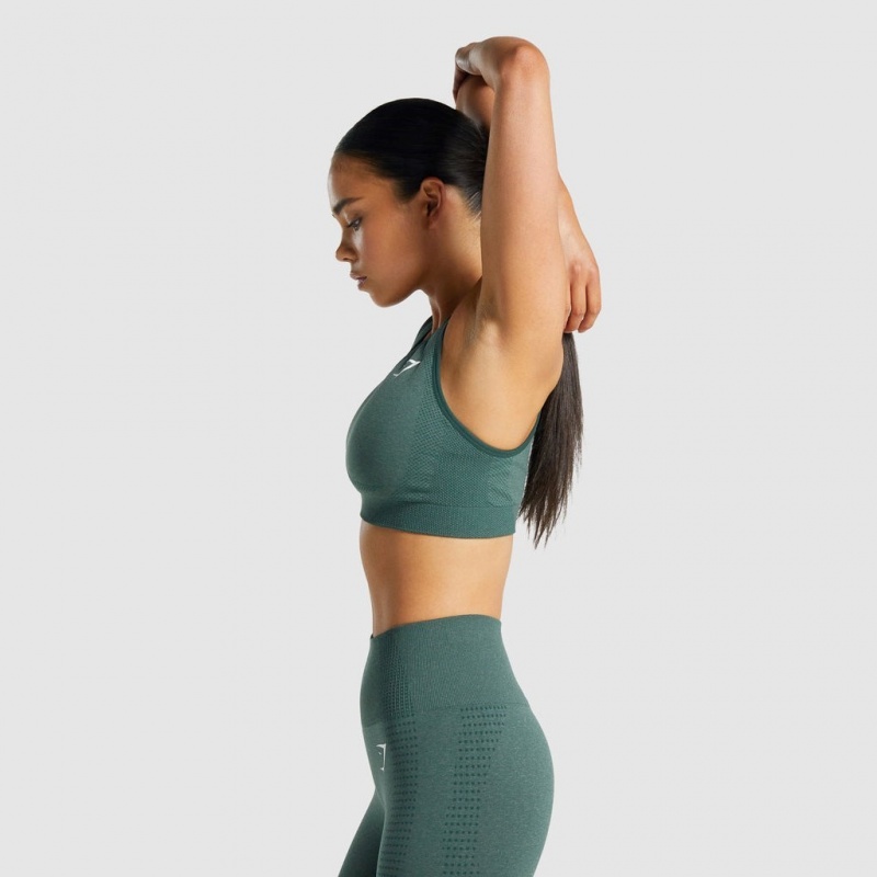 Αθλητικο Σουτιεν Gymshark Vital Seamless 2.0 σκούρο πρασινο | 632GBRPTJ