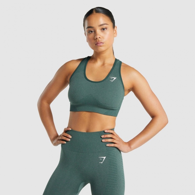 Αθλητικο Σουτιεν Gymshark Vital Seamless 2.0 σκούρο πρασινο | 632GBRPTJ