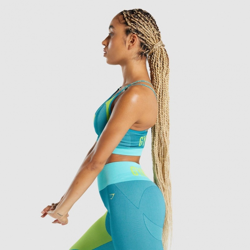 Αθλητικο Σουτιεν Gymshark WTFlex Seamless Asymmetric strappy Wavy | 975OZPYLB