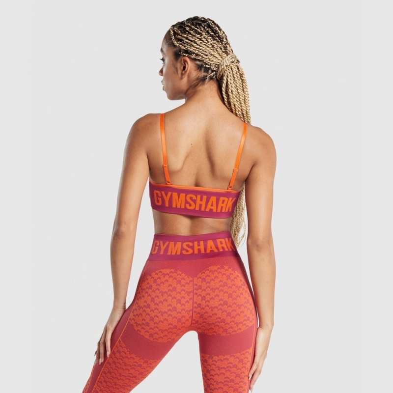 Αθλητικο Σουτιεν Gymshark WTFlex Seamless strappy Chevron | 638TMUWEH
