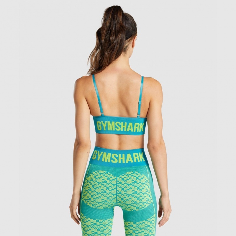 Αθλητικο Σουτιεν Gymshark WTFlex Seamless strappy Chevron | 501QKAVLJ