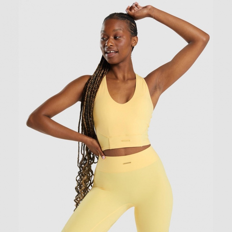 αμανικα μπλουζακια Gymshark Whitney Crop Pollen | 213MDESBZ