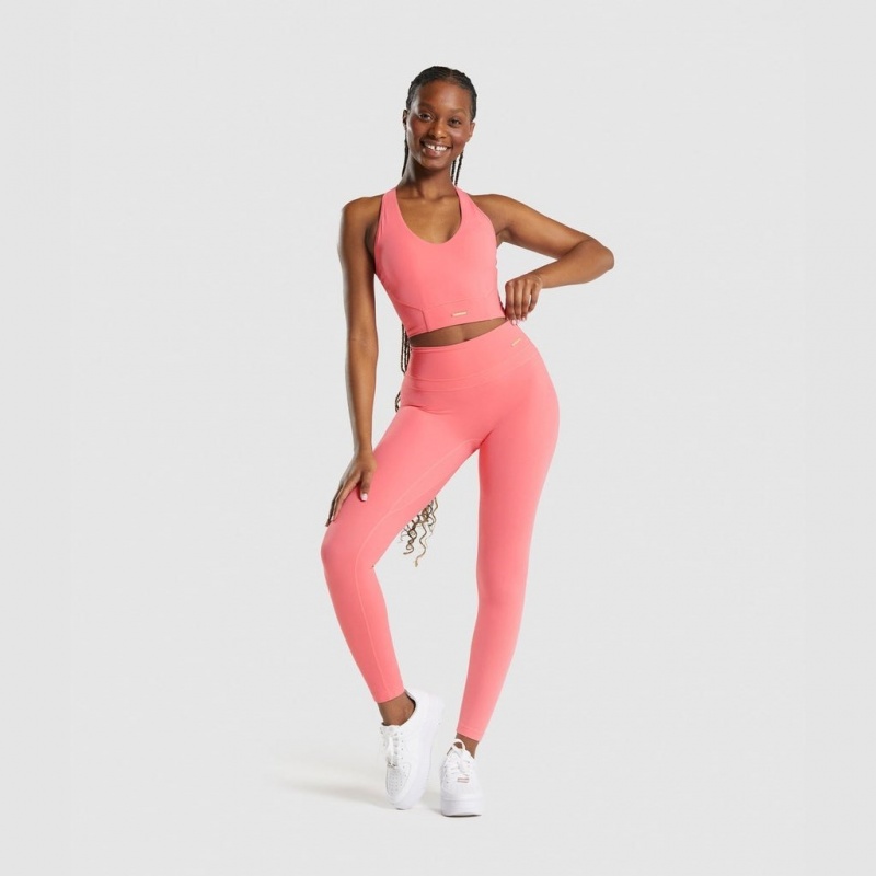 αμανικα μπλουζακια Gymshark Whitney Crop ροζ | 164XLTIBW
