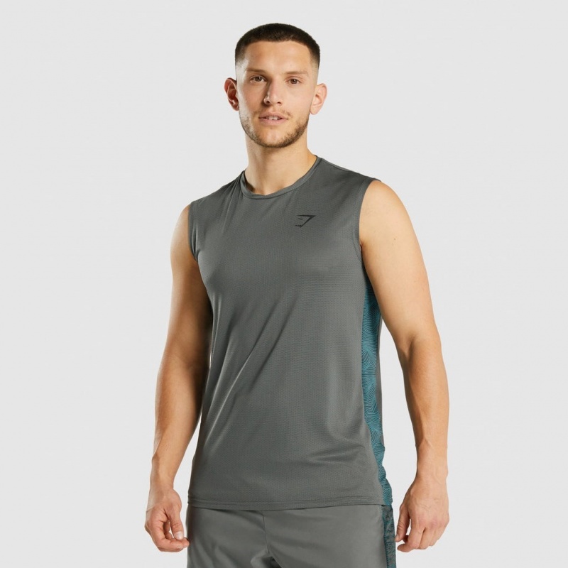 αμανικα μπλουζακια Gymshark Αθλητικά Charcoal | 451GZLFUX