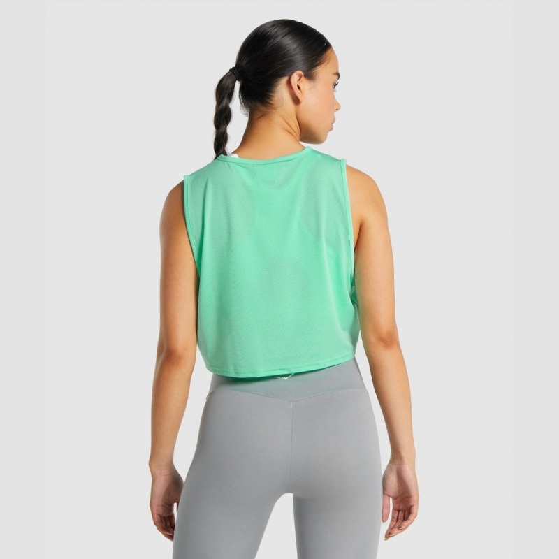 αμανικα μπλουζακια Gymshark Αθλητικά Crop τυρκουάζ | 614GXVCRH