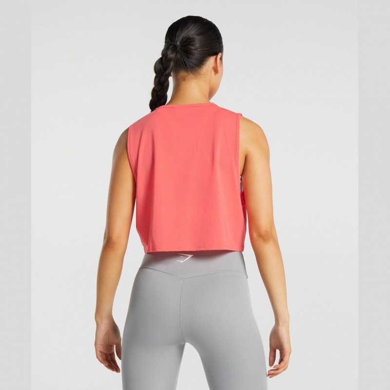αμανικα μπλουζακια Gymshark Αθλητικά Crop ροζ | 814ZPHNWO