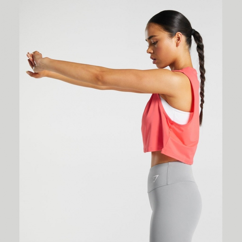 αμανικα μπλουζακια Gymshark Αθλητικά Crop ροζ | 814ZPHNWO