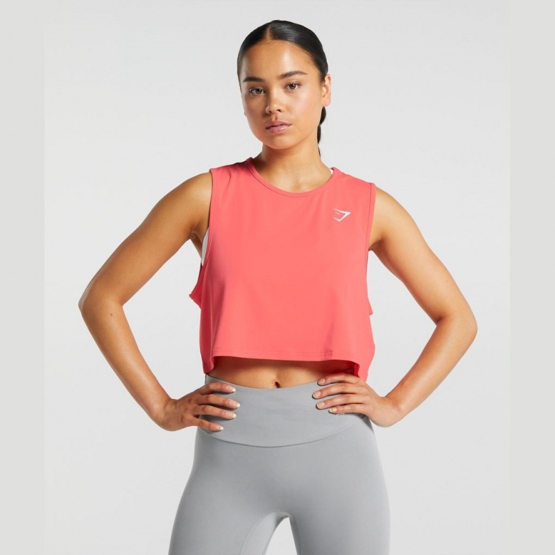 αμανικα μπλουζακια Gymshark Αθλητικά Crop ροζ | 814ZPHNWO