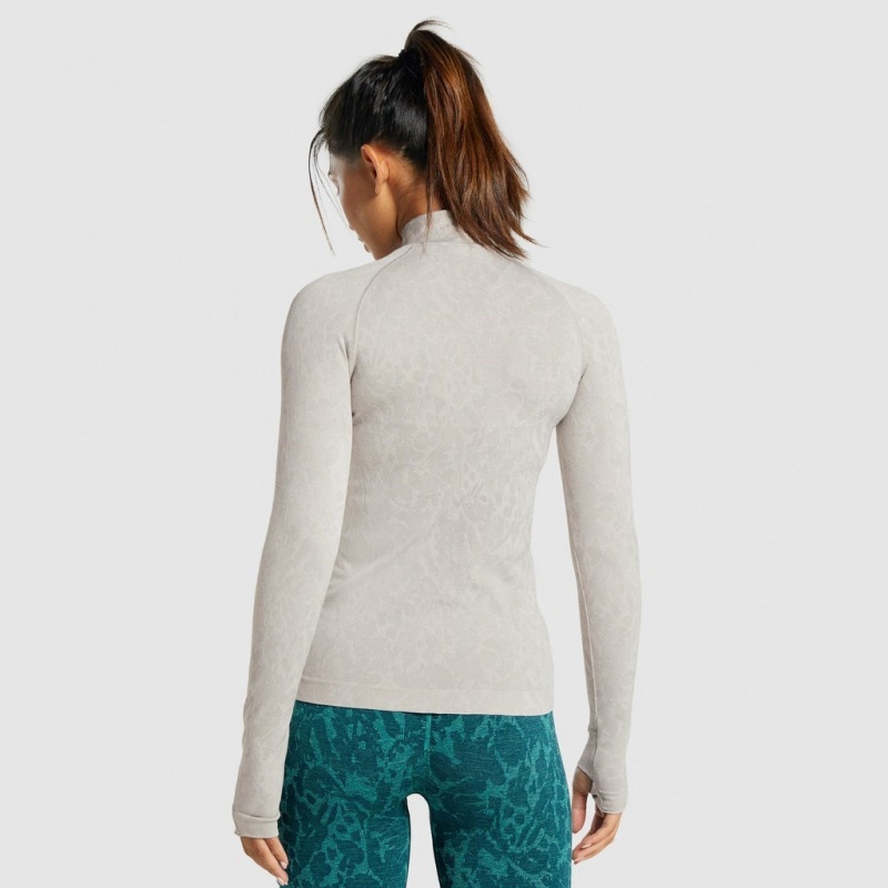 Φουτερ με Κουκουλα Gymshark Adapt Animal Seamless Zip Up Butterfly | 652XIWTHD
