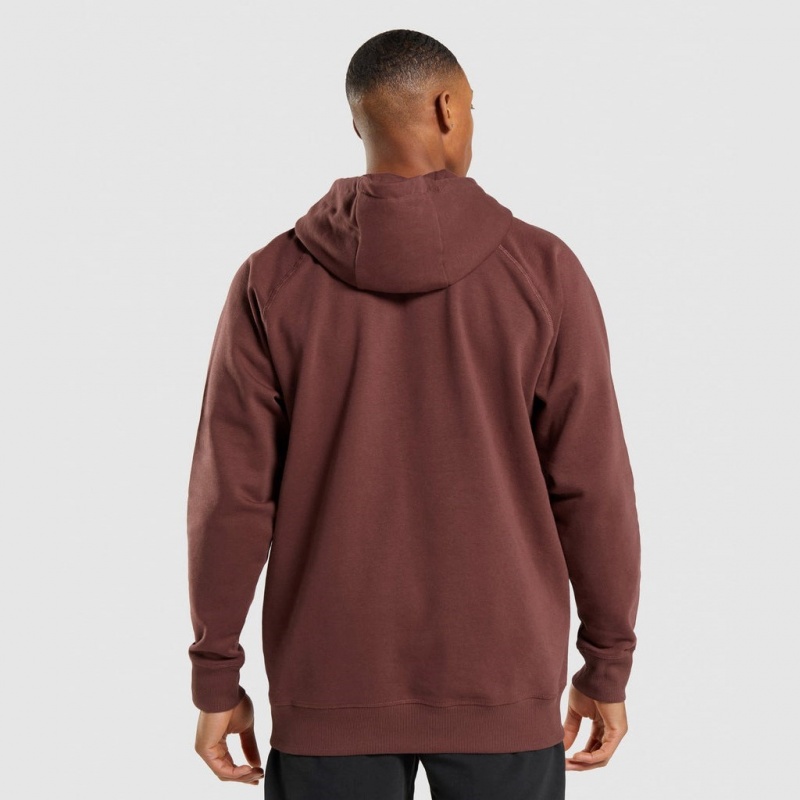 Φουτερ με Κουκουλα Gymshark Apollo καφε | 214MYDWVO