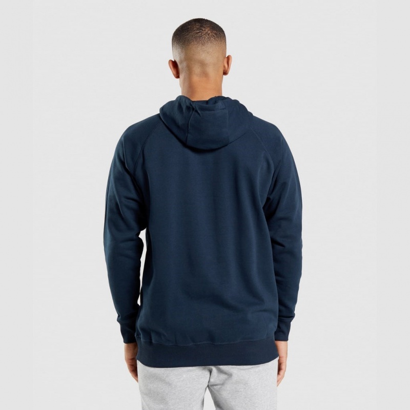 Φουτερ με Κουκουλα Gymshark Apollo σκουρο μπλε | 560GEMSVB