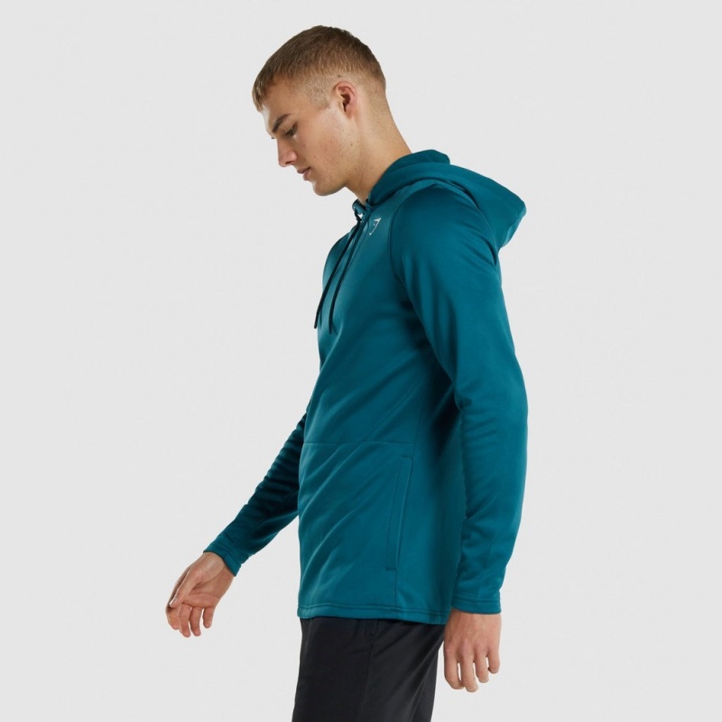 Φουτερ με Κουκουλα Gymshark Arrival Teal | 728CBRPAD