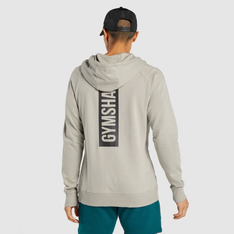 Φουτερ με Κουκουλα Gymshark Bold γκρι | 641RYMGVT