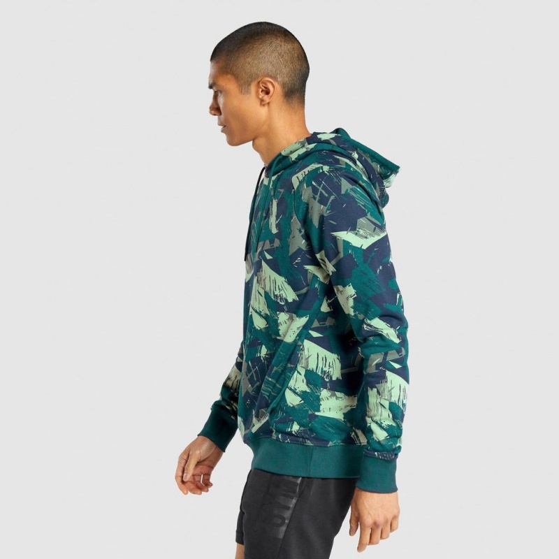 Φουτερ με Κουκουλα Gymshark Bold πρασινο | 654DPANIE