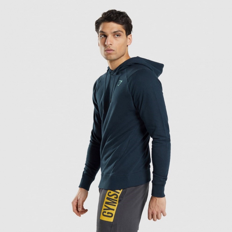 Φουτερ με Κουκουλα Gymshark Bold σκουρο μπλε | 689HJLDAT