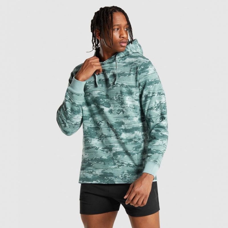 Φουτερ με Κουκουλα Gymshark Chalk ανοιχτο πρασινο | 257LZEGDU