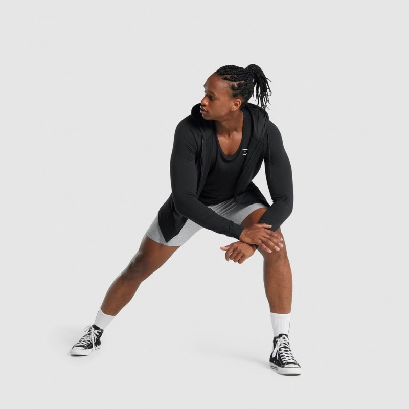 Φουτερ με Κουκουλα Gymshark Critical 2.0 Zip Up μαυρα | 802IAWQBV