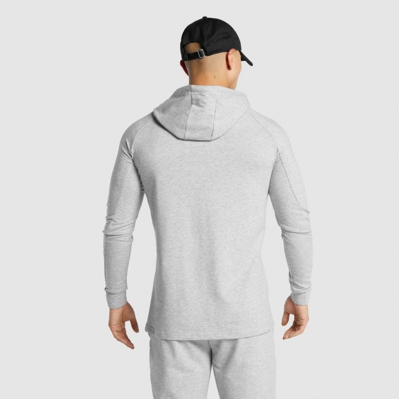Φουτερ με Κουκουλα Gymshark Critical 2.0 ανοιχτο γκρι | 241EBAPTN