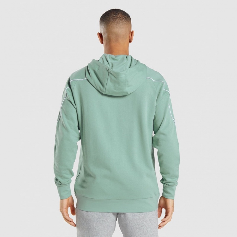 Φουτερ με Κουκουλα Gymshark Recess μπλε ασπρα | 832RJAPIM