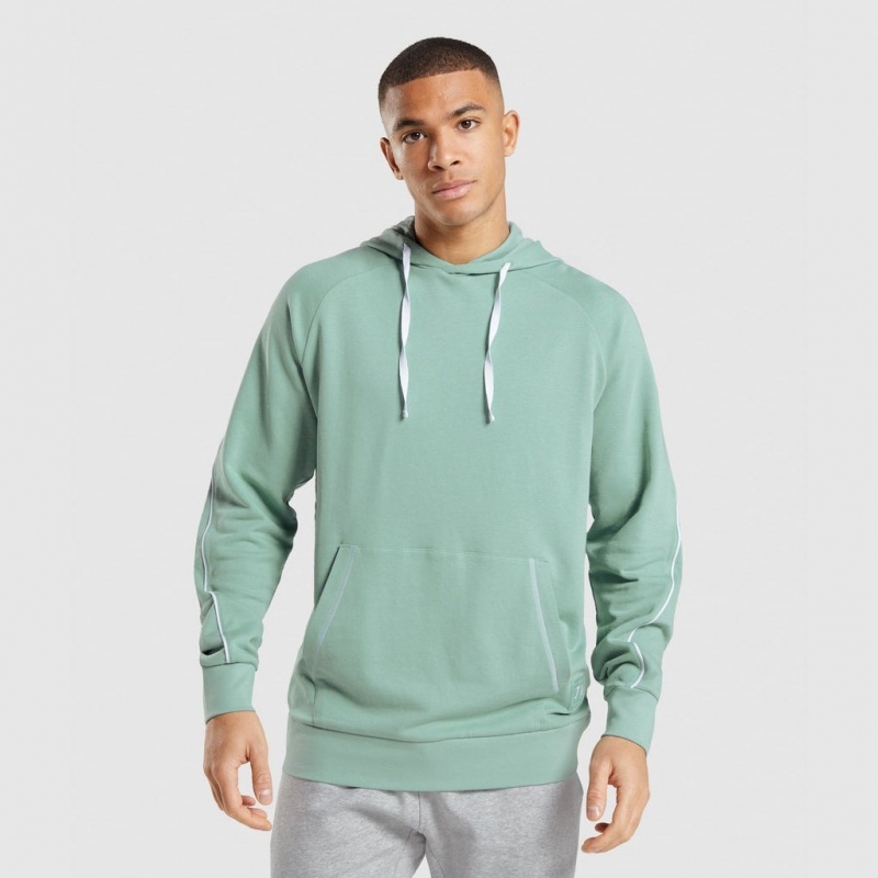 Φουτερ με Κουκουλα Gymshark Recess μπλε ασπρα | 832RJAPIM