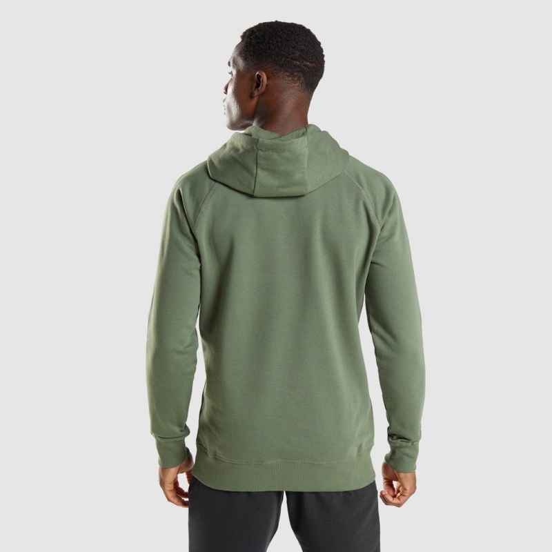 Φουτερ με Κουκουλα Gymshark Sharkhead Infill πρασινο | 748TQBFKN