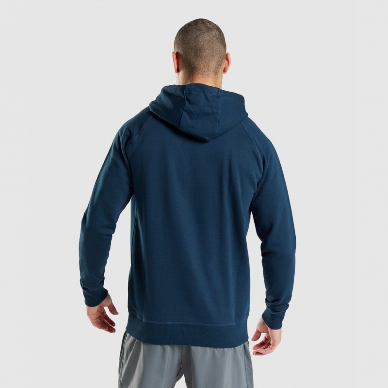 Φουτερ με Κουκουλα Gymshark Sharkhead Infill σκουρο μπλε | 179WBFYDV