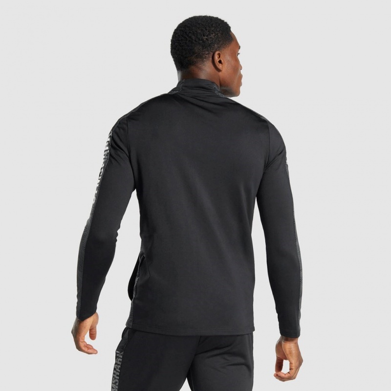 Φουτερ με Κουκουλα Gymshark Αθλητικά Full Zip μαυρα | 604ZINRUJ