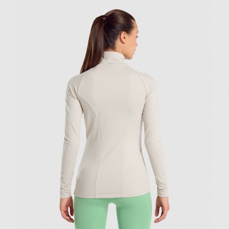 Φουτερ με Κουκουλα Gymshark Αθλητικά Zip Up γκρι | 216XWFQEI