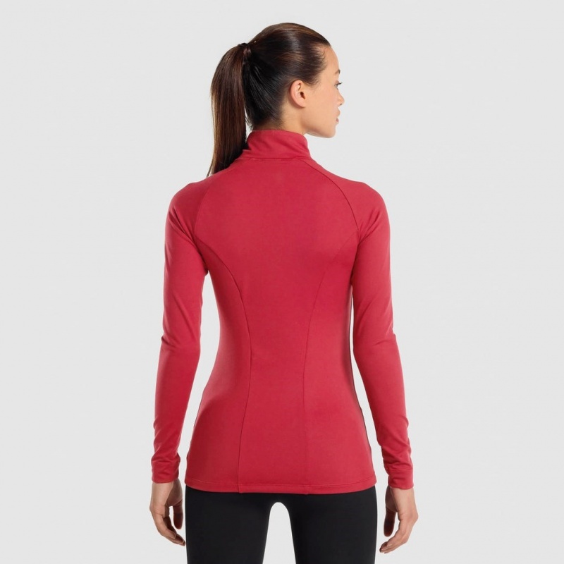 Φουτερ με Κουκουλα Gymshark Αθλητικά Zip Up μπορντο | 548XAWEIS