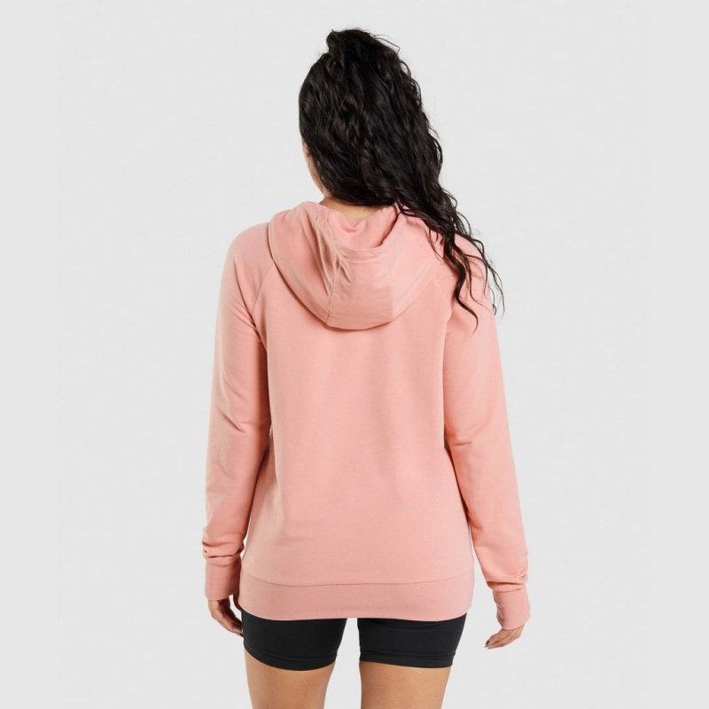 Φουτερ με Κουκουλα Gymshark Αθλητικά ροζ | 396IGCOWF