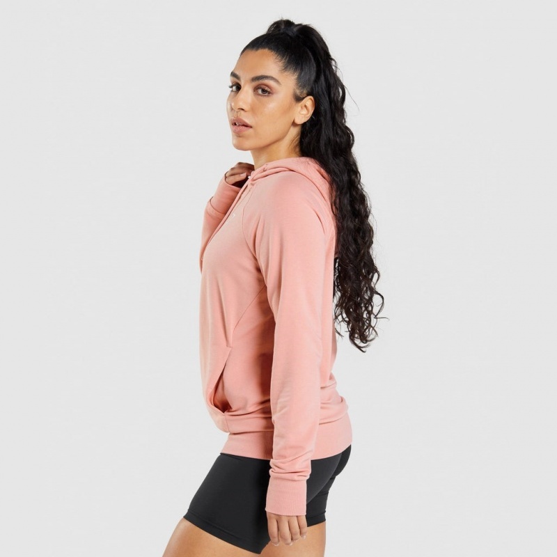 Φουτερ με Κουκουλα Gymshark Αθλητικά ροζ | 396IGCOWF