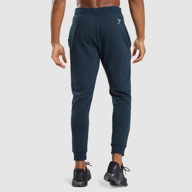 παντελονι jogger Gymshark Bold σκουρο μπλε | 013FGJWNO