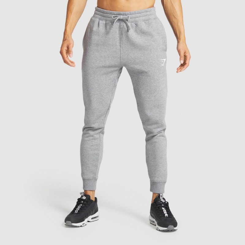 παντελονι jogger Gymshark Crest Charcoal Marl | 245MRQHGS