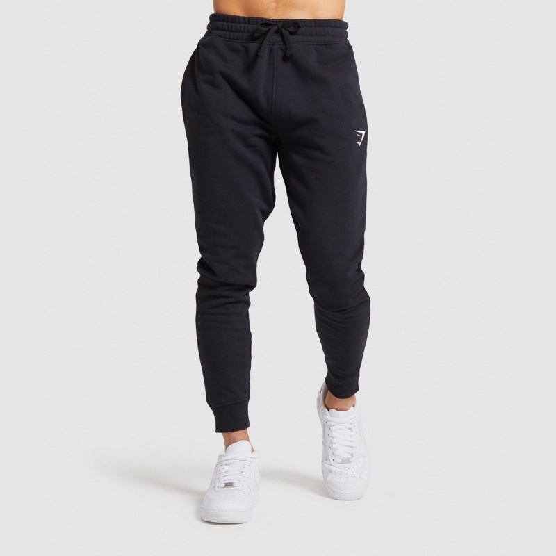 παντελονι jogger Gymshark Crest μαυρα | 812VOIYMP