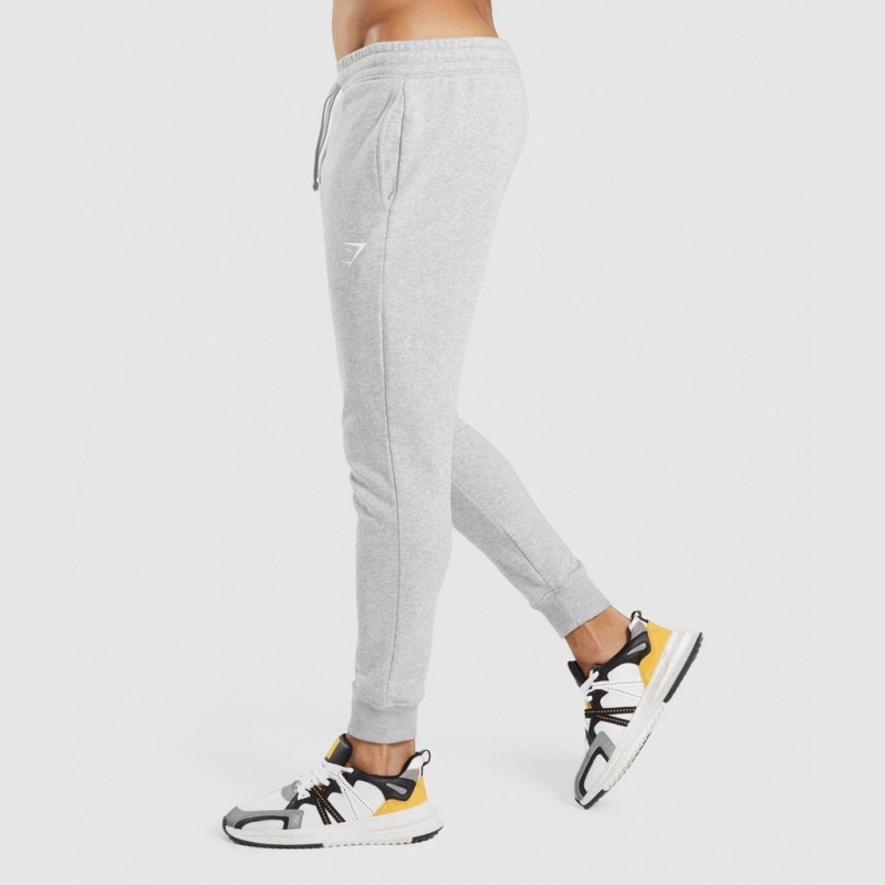 παντελονι jogger Gymshark Crest ανοιχτο γκρι | 731NZTIJD