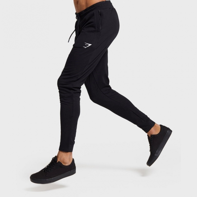 παντελονι jogger Gymshark Critical Zip μαυρα | 968YCVEPD